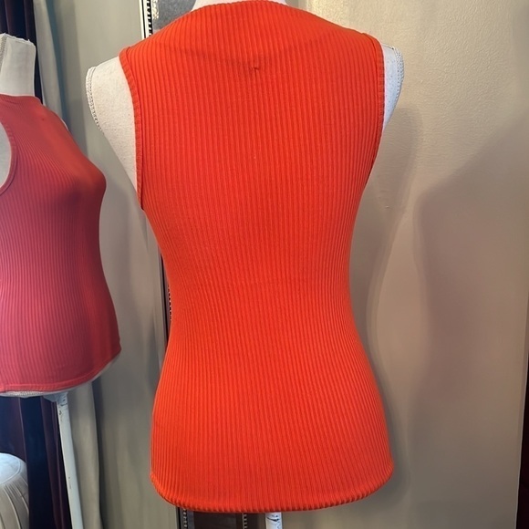 J. Crew Orange Knit Shell Size Small - Picture 3 of 7